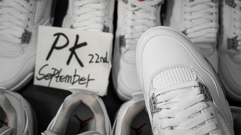 PK GOD Jordan 4 Retro White Oreo RETAIL MATERIALS READY TO SHIP